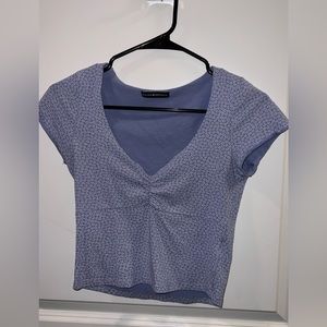 BRANDY blue flower top